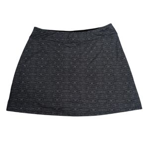 Soybu Sport Skort, Skirt Shorts, Black White Pattern, Women's Med, Athleisure